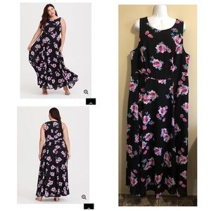 Torrid Size 20 Floral Maxi Dress
